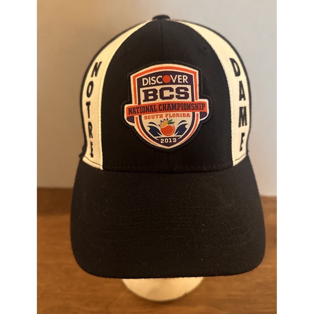 Discover 2013 BCS National Championship Hat OSFA Collector Notre Dame vs Alabama - Picture 1 of 7